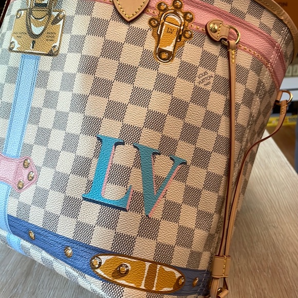 Louis Vuitton Damier Azur Summer Trunks & Bags Neverfull MM🌟LE🌟PRISTINE🌟 - Picture 8 of 15
